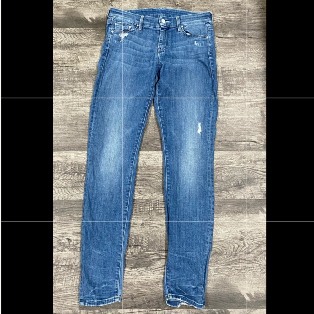 COPY - MOTHER JEANS The Looker in Graffiti Girl Size 28